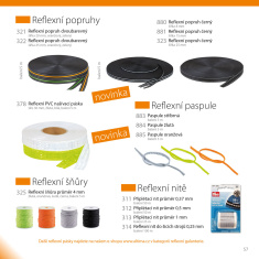 Reflexní našívací páska - popruh - šířka 25 mm balení 5 m Reflexní našívací páska - popruh - šířka 25 mm balení 5 m